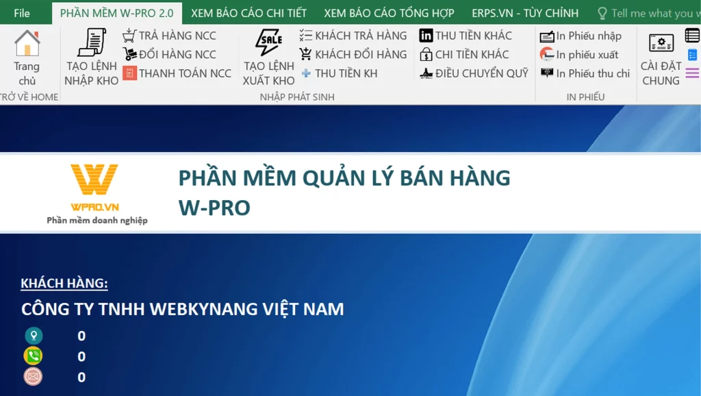 Phần mềm Wpro