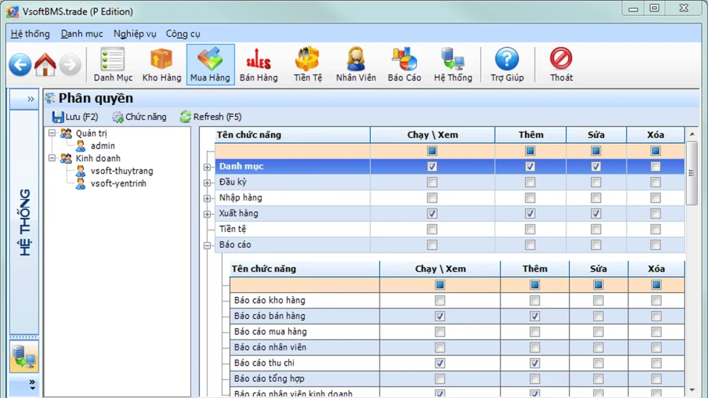 Phần mềm quản lý cửa hàng vật liệu xây dựng Vsoft