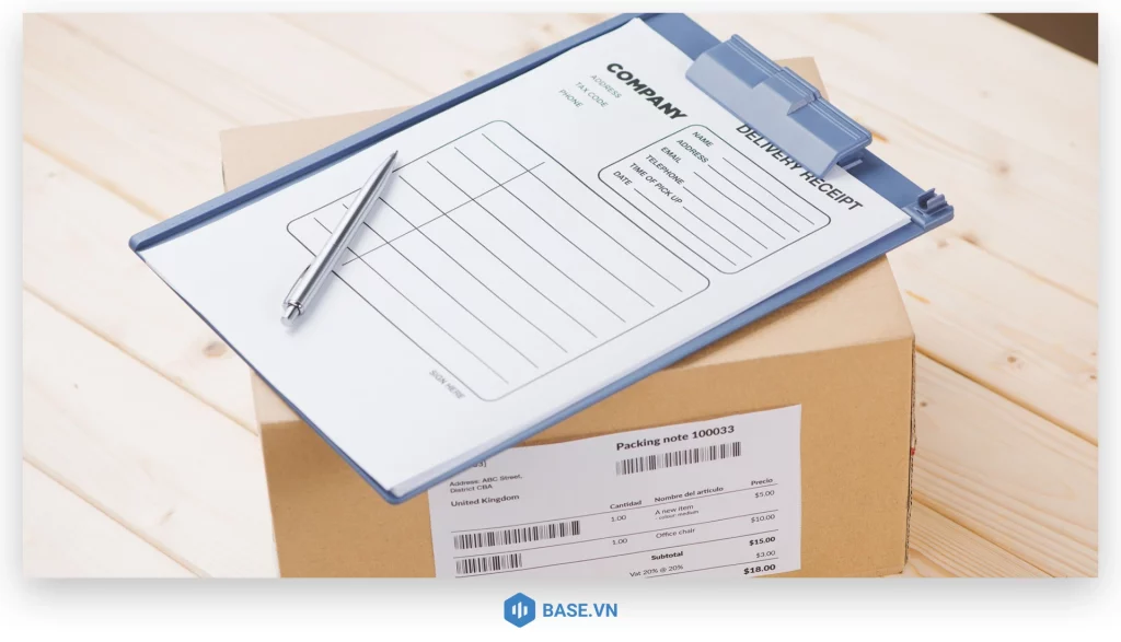 Cấu trúc chung của một biên bản giao nhận hàng hóa