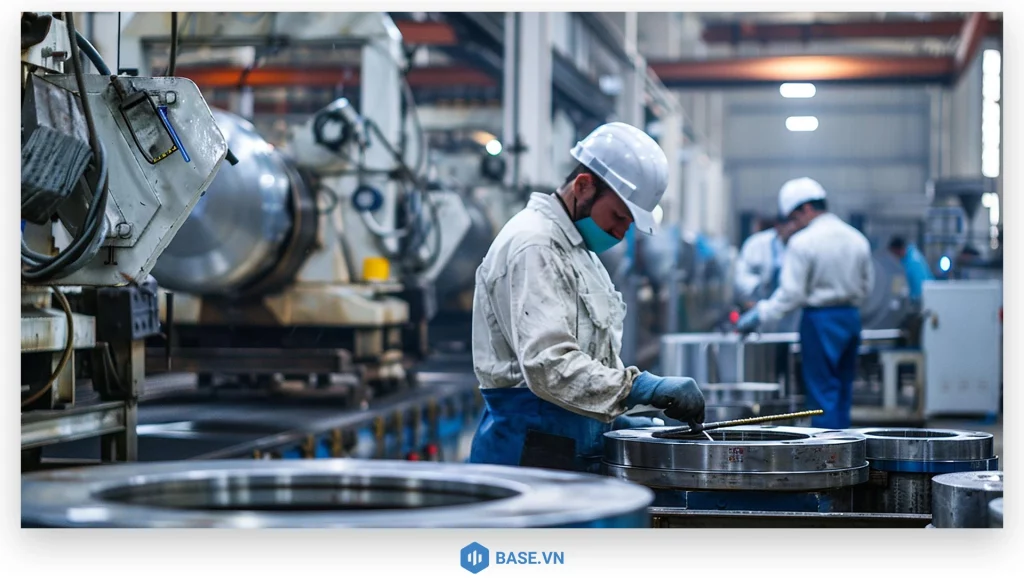 So sánh sản xuất công nghiệp với các lĩnh vực khác